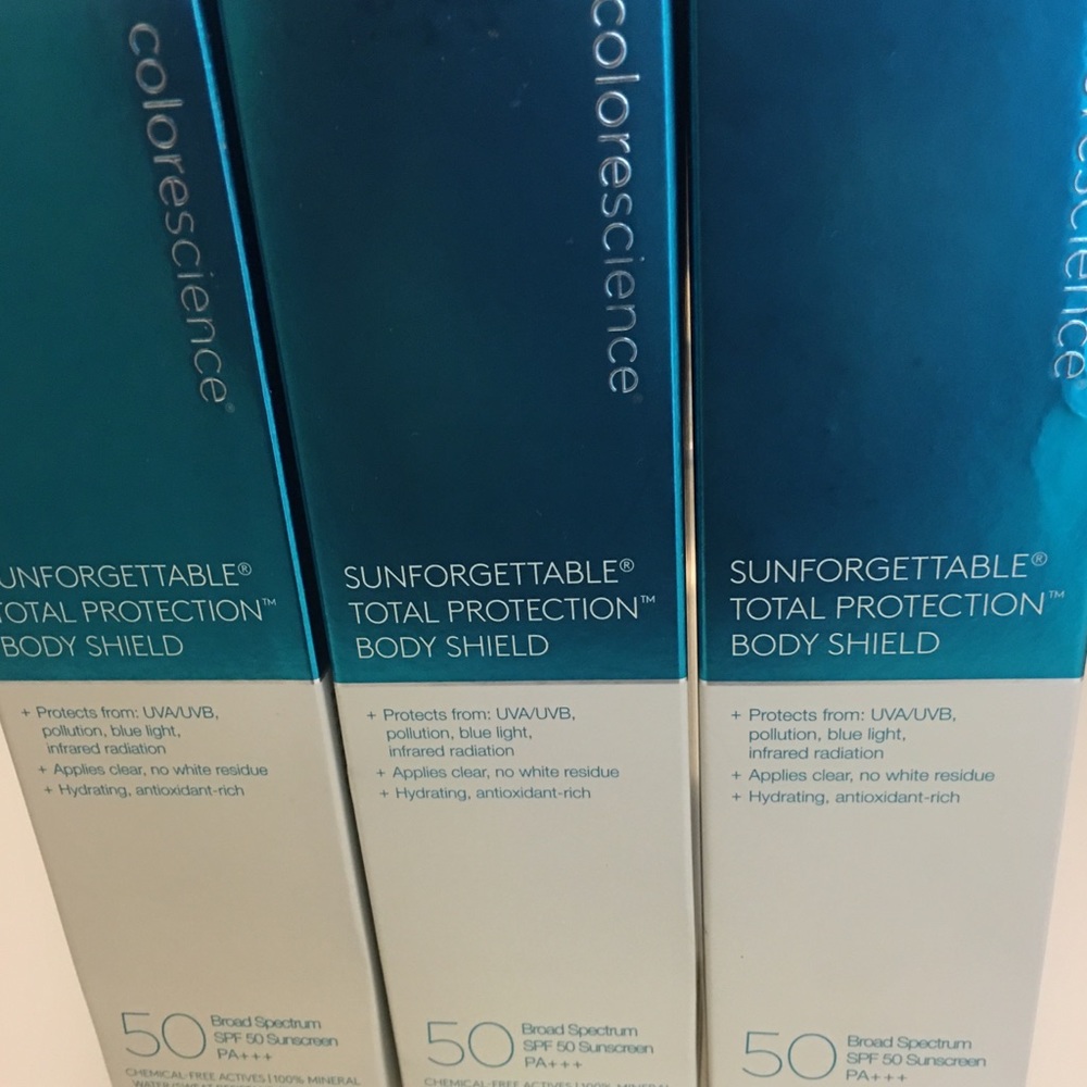 Colorescience Body Shield SPF 50 lot of 3